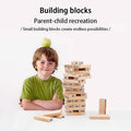 Solid Wood Puzzle Stacked High Stack Tower - Wooden Tower Jenga / Zenga - MyLittleTales