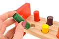 Strike the Wooden Kids Colorful Wooden Blocks Hammer Children Early Learning Educational Toy – 6 peg - MyLittleTales
