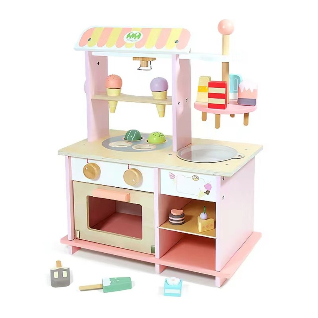 Sweet Shop Wooden dessert shop toys ice cream stall toys pretend kitchen play house - MyLittleTales