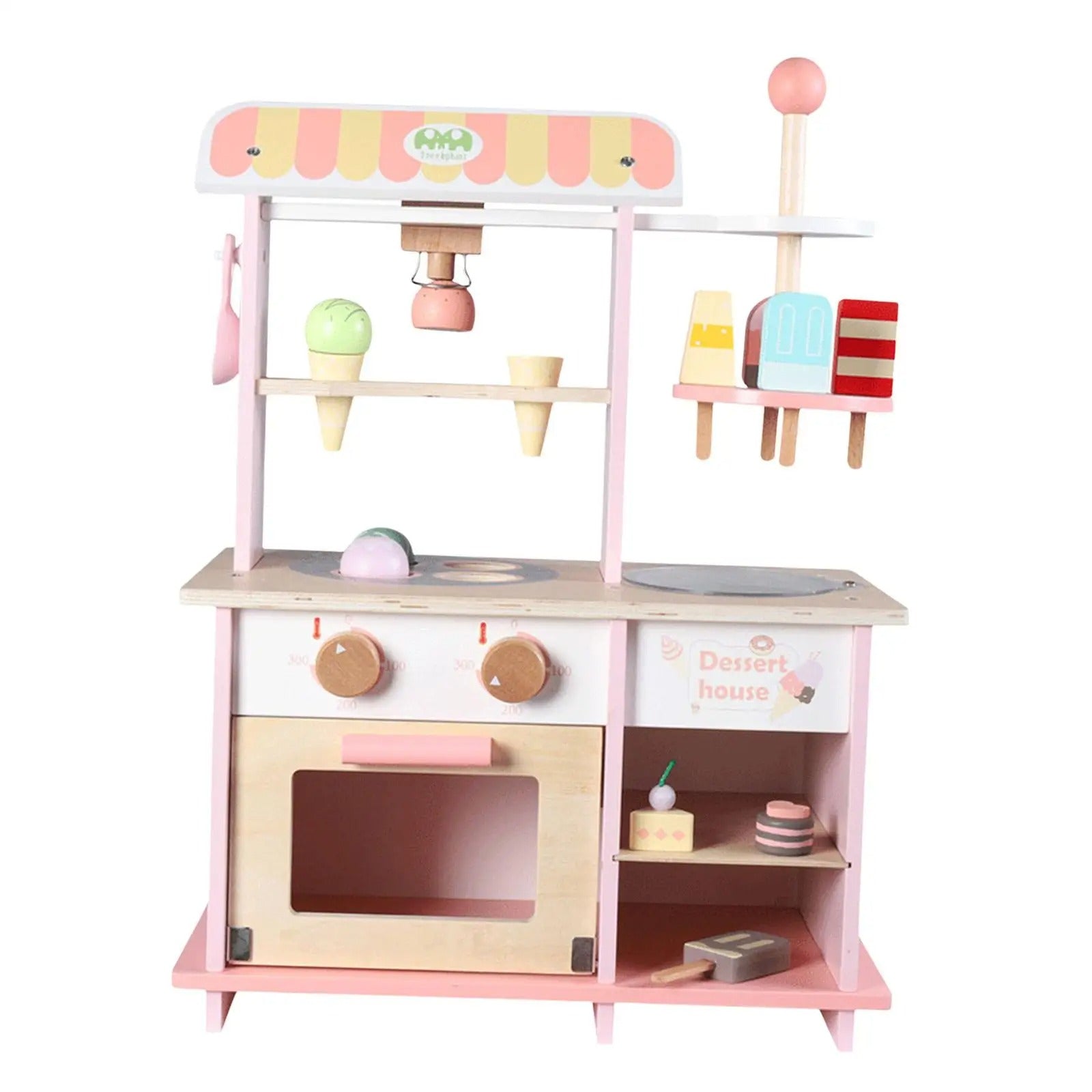 Sweet Shop Wooden dessert shop toys ice cream stall toys pretend kitchen play house - MyLittleTales