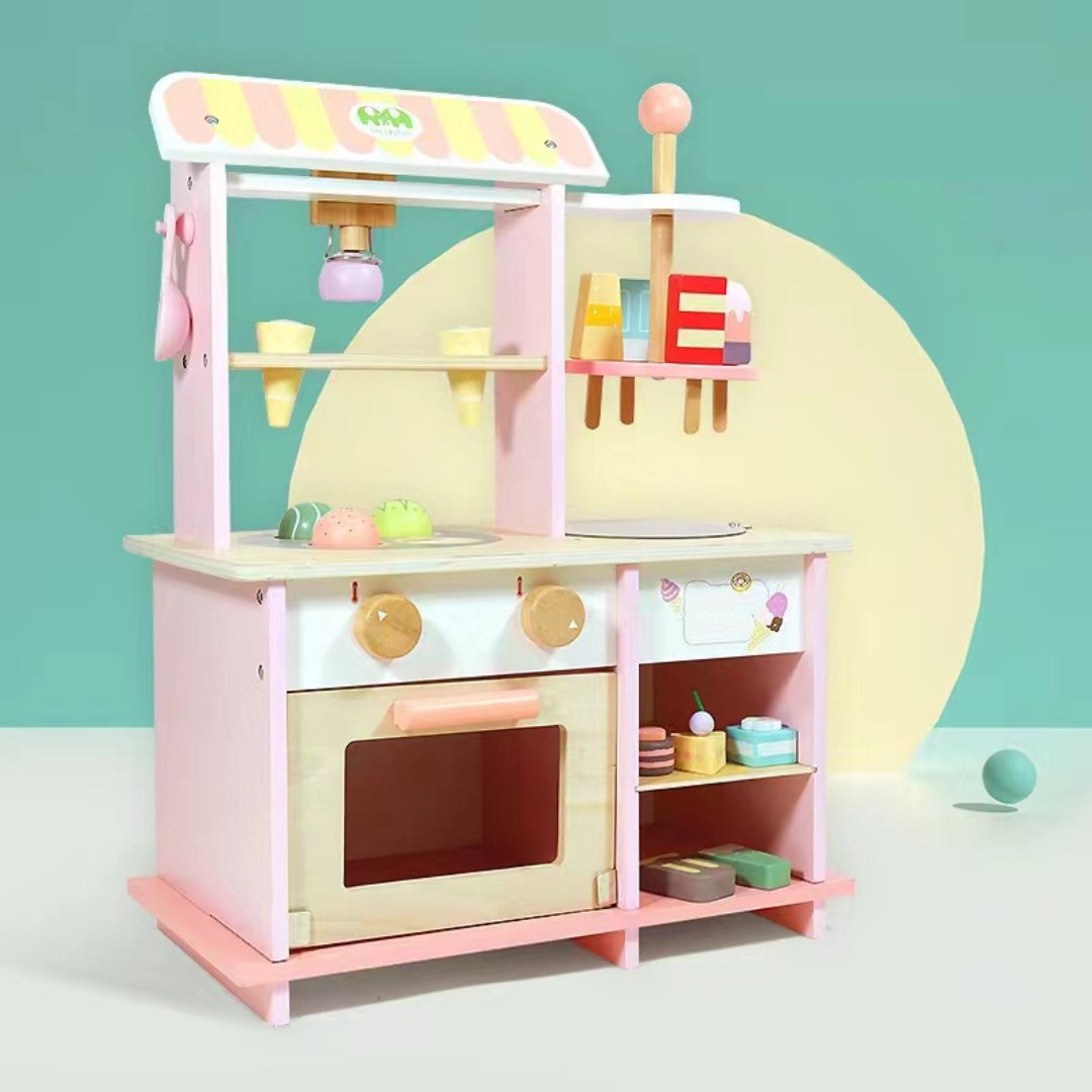 Sweet Shop Wooden dessert shop toys ice cream stall toys pretend kitchen play house - MyLittleTales