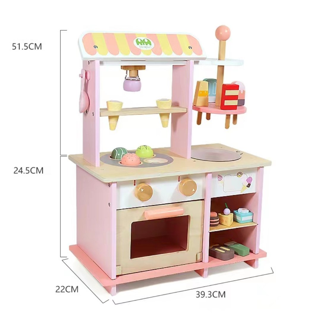 Sweet Shop Wooden dessert shop toys ice cream stall toys pretend kitchen play house - MyLittleTales