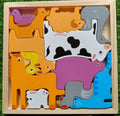 Wooden 3D Cognitive Puzzle Board, Pet Animal, Forest Animal, Dinosaur and Fruits & VegetablesPuzzle Sorting & Stacking Toys - MyLittleTales