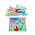 Wooden 3D Cognitive Puzzle Board, Pet Animal, Forest Animal, Dinosaur and Fruits & VegetablesPuzzle Sorting & Stacking Toys - MyLittleTales