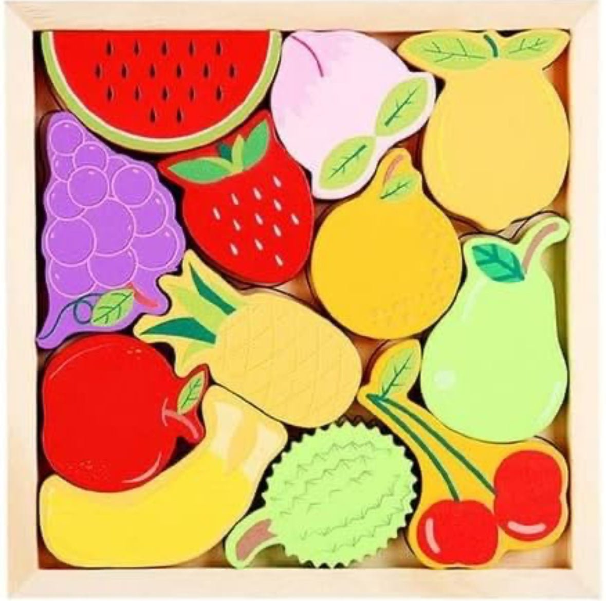 Wooden 3D Cognitive Puzzle Board, Pet Animal, Forest Animal, Dinosaur & Fruits Puzzle Sorting & Stacking Toys - MyLittleTales