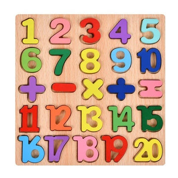 Wooden 3D Number Math Board - MyLittleTales