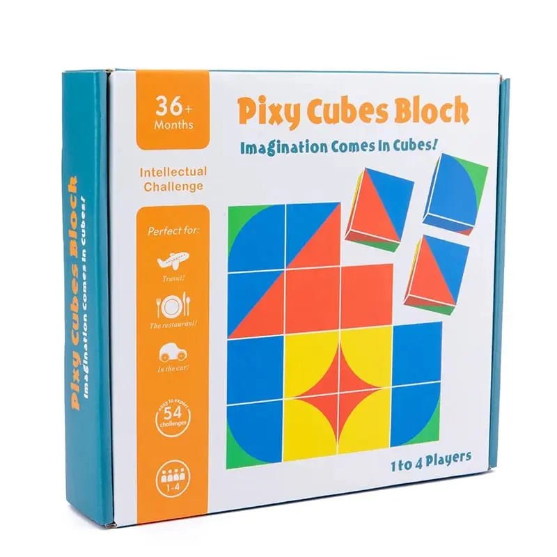 Wooden 3D Puzzle Pixy Cubes Block Game - MyLittleTales