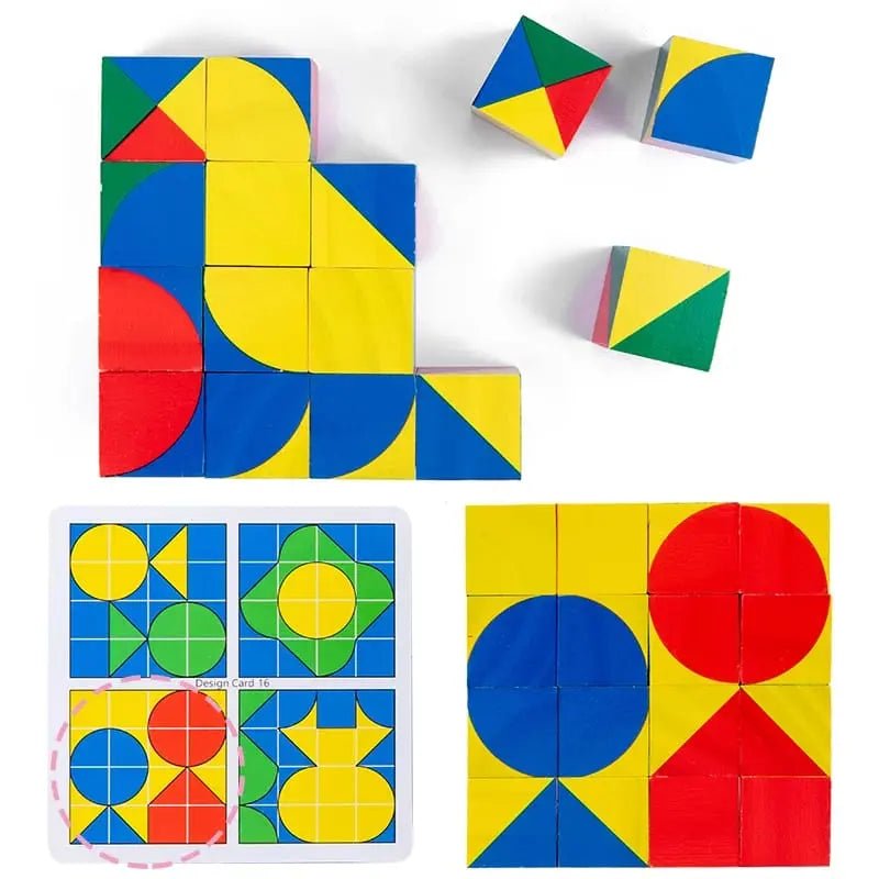 Wooden 3D Puzzle Pixy Cubes Block Game - MyLittleTales