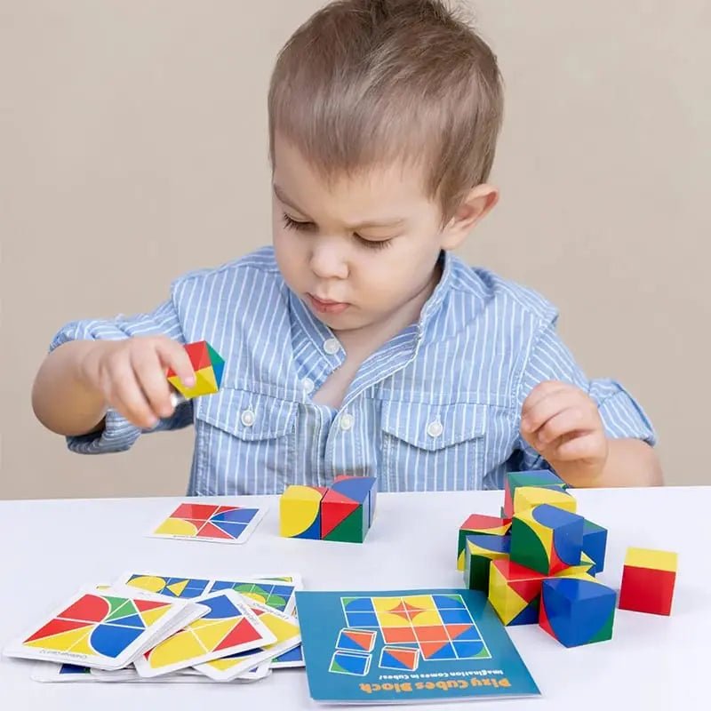Wooden 3D Puzzle Pixy Cubes Block Game - MyLittleTales