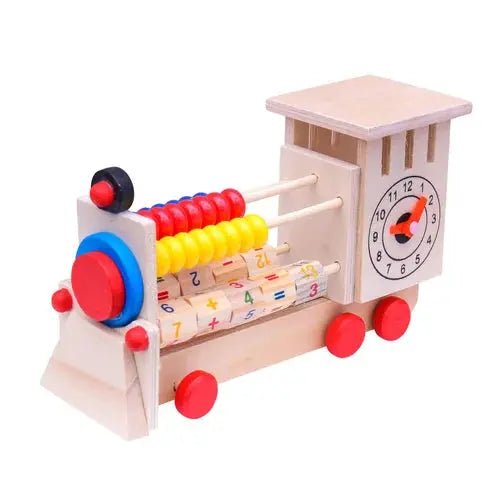 Wooden 4 in 1 Kids Learning Educational Abacus Engine Learn Abacus/Additional/Subtraction | Best toy for kids - MyLittleTales