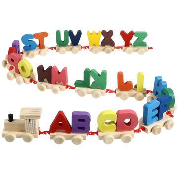 Wooden ABC Train Building Train Set Early Educational Toys - MyLittleTales