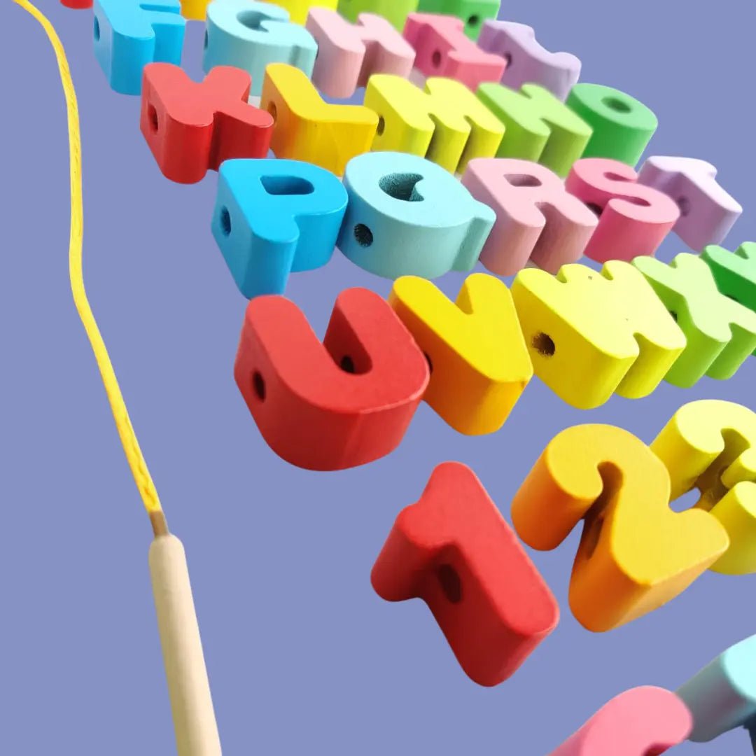 Wooden Alphanumeric Lacing – A to z and 0-9 and Mathematics - MyLittleTales