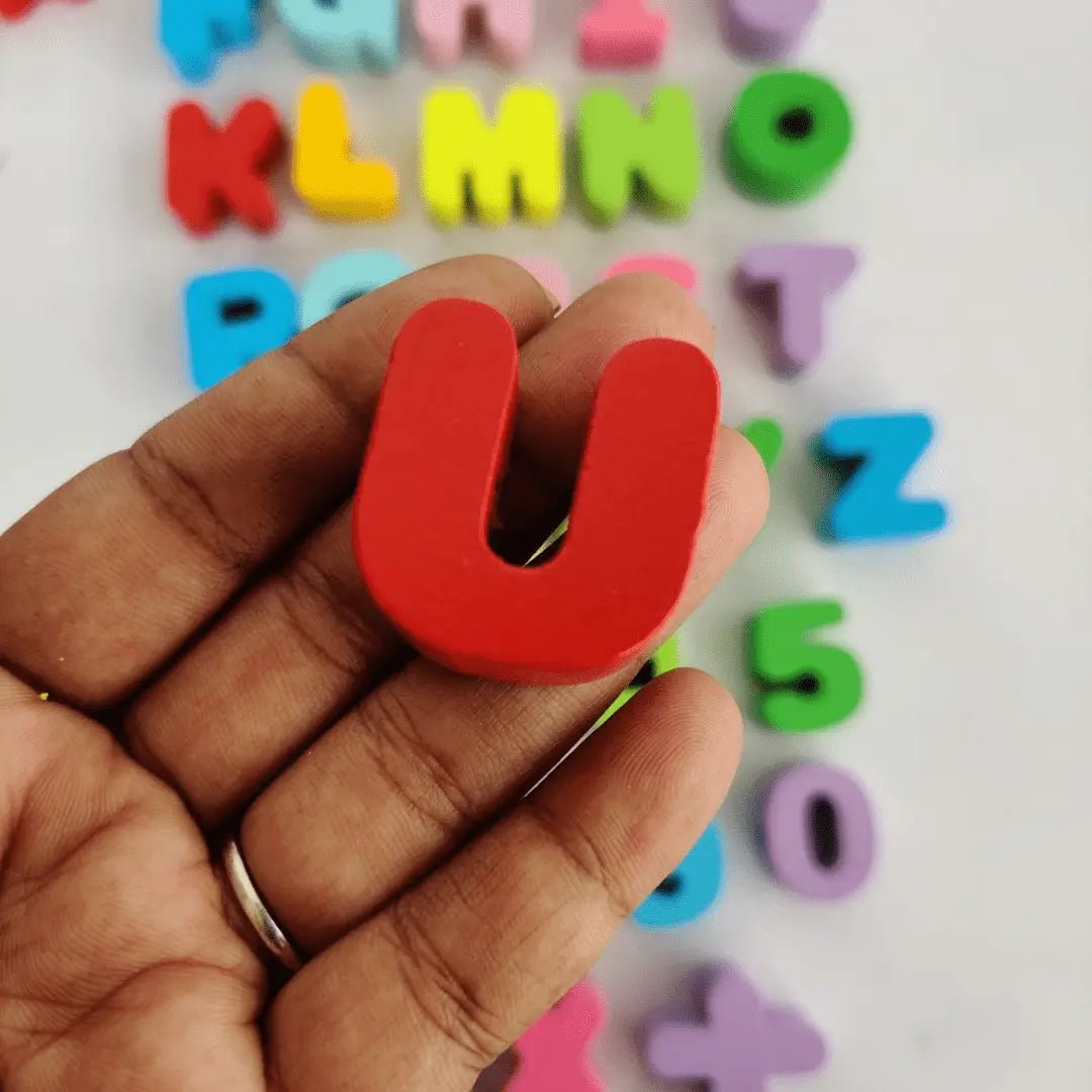 Wooden Alphanumeric Lacing – A to z and 0-9 and Mathematics - MyLittleTales