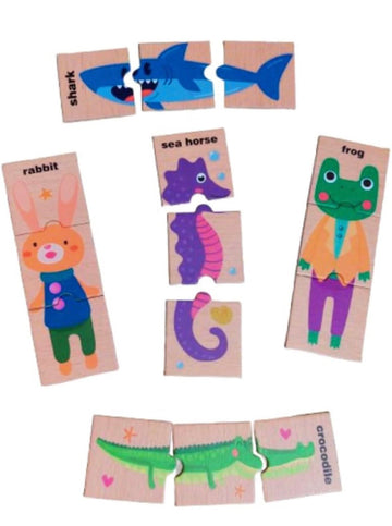 Wooden Animal Puzzle Sorting - MyLittleTales