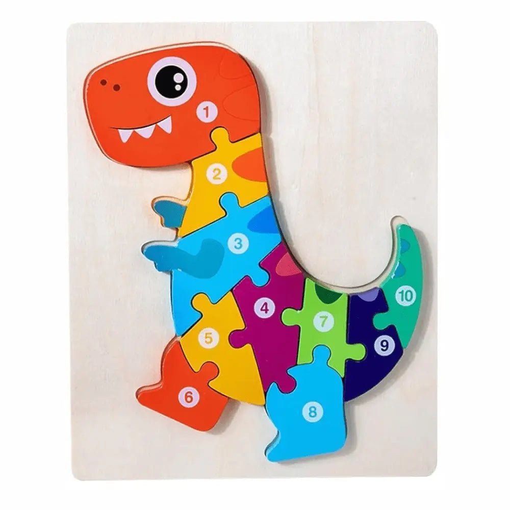 Wooden Board Animal Puzzle | Early Development Sensory Learning Educational Toys Wooden Puzzles - MyLittleTales