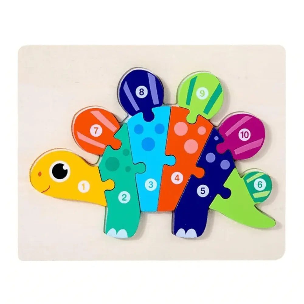 Wooden Board Animal Puzzle | Early Development Sensory Learning Educational Toys Wooden Puzzles - MyLittleTales
