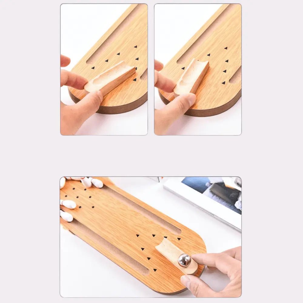 Wooden Bowling Game | Table Top Mini Bowling Game Set - MyLittleTales