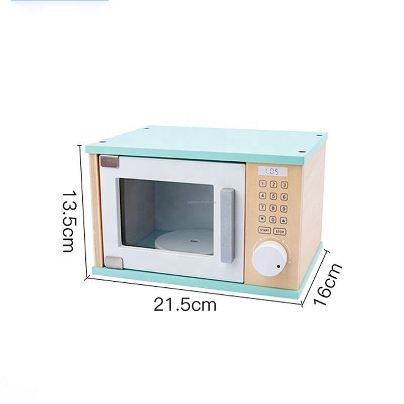 Wooden Children's Microwave Oven Toy - MyLittleTales