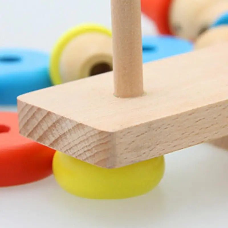 Wooden Clown Balance Tower Toys Blocks Toy - MyLittleTales