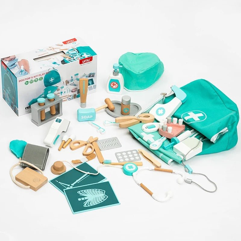 Wooden Deluxe Doctor Play Set - MyLittleTales