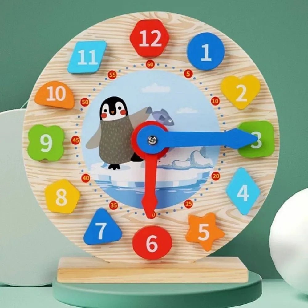 Wooden Digital Clock Learn Time and Clock - MyLittleTales