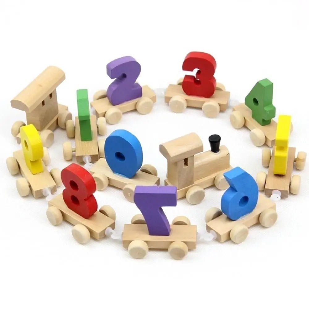 Wooden Digital Colorful Number Train - MyLittleTales