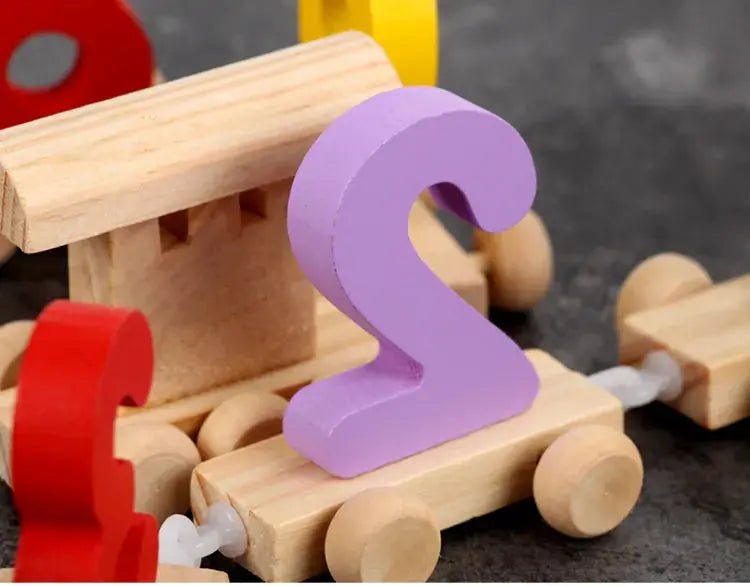 Wooden Digital Colorful Number Train - MyLittleTales