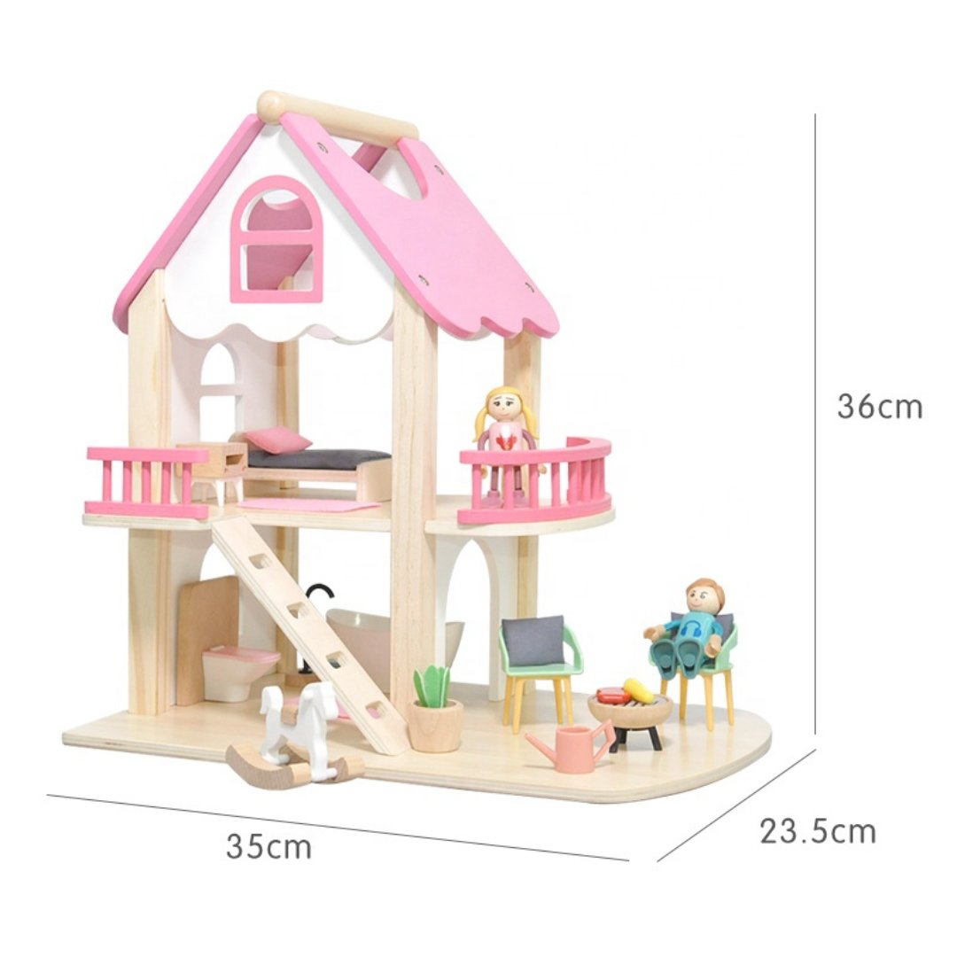 Wooden Doll House - MyLittleTales
