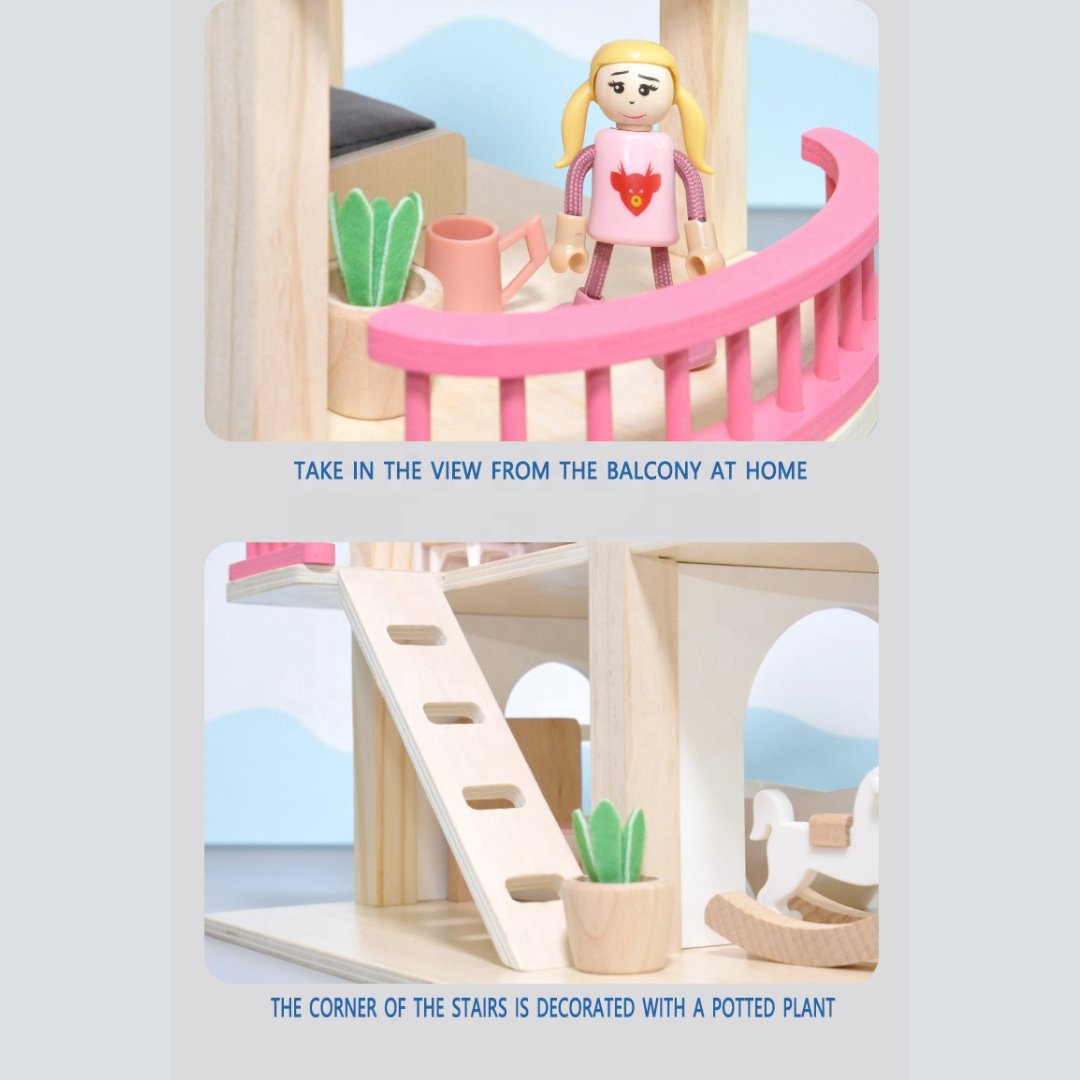 Wooden Doll House - MyLittleTales