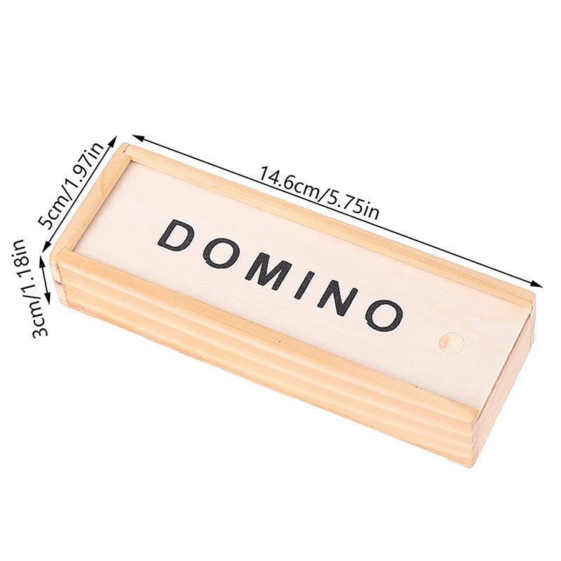 Wooden Domino Board Games Travel Funny Table Game - MyLittleTales