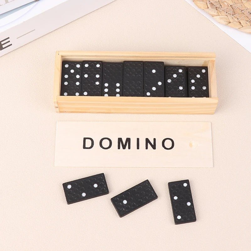 Wooden Domino Board Games Travel Funny Table Game - MyLittleTales