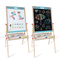 Wooden Double - Sided Drawing Board – Chalkboard & Whiteboard with Storage Tray for Creative Fun - MyLittleTales