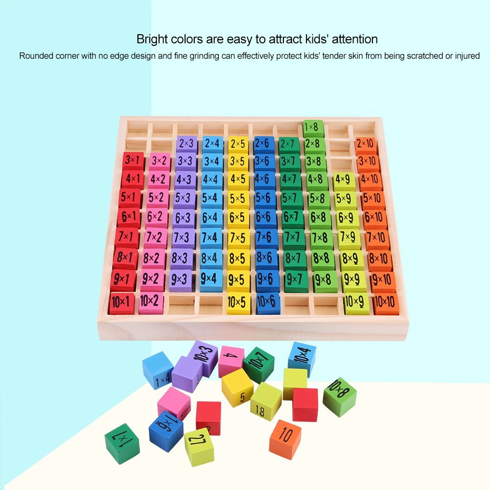 Wooden Eco - Friendly Wooden Multiplication Board – Fun & Safe Math Learning Game - MyLittleTales