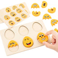 Wooden Egg Face Changing Matching Game - MyLittleTales