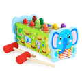 Wooden Elephant Hammer Pounding Toy | 10 Peg Hammer Beats Game toy - MyLittleTales