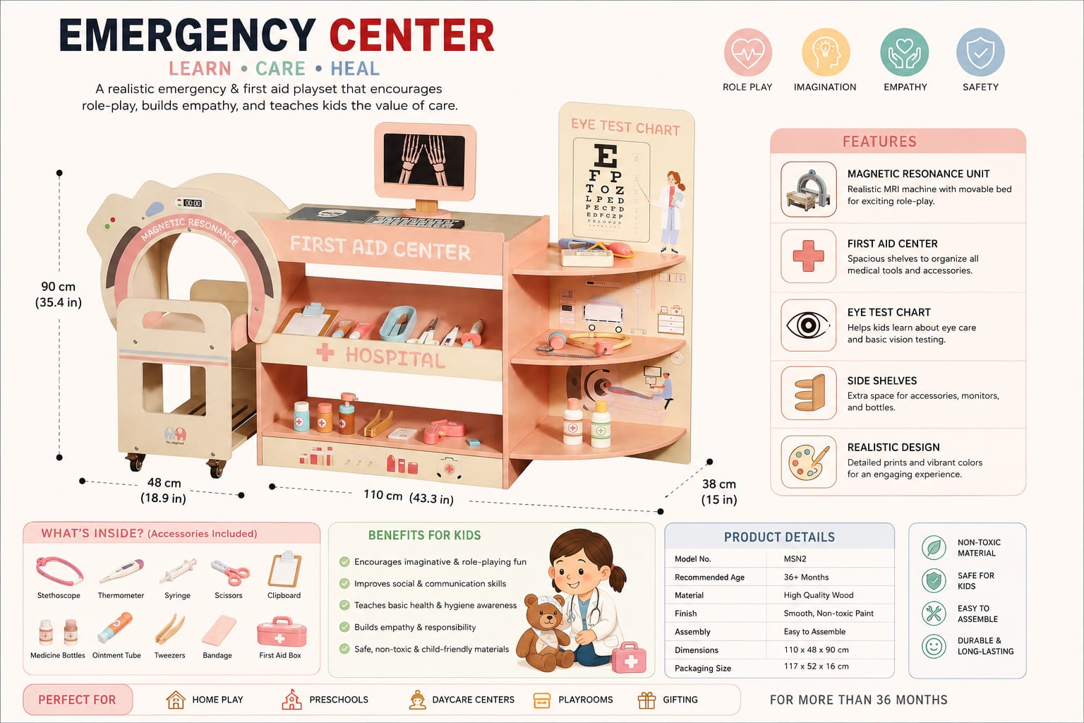 Wooden Emergency Center - MyLittleTales