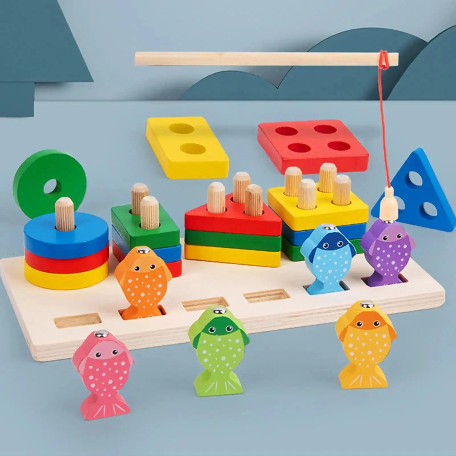 Wooden Fishing Column - MyLittleTales