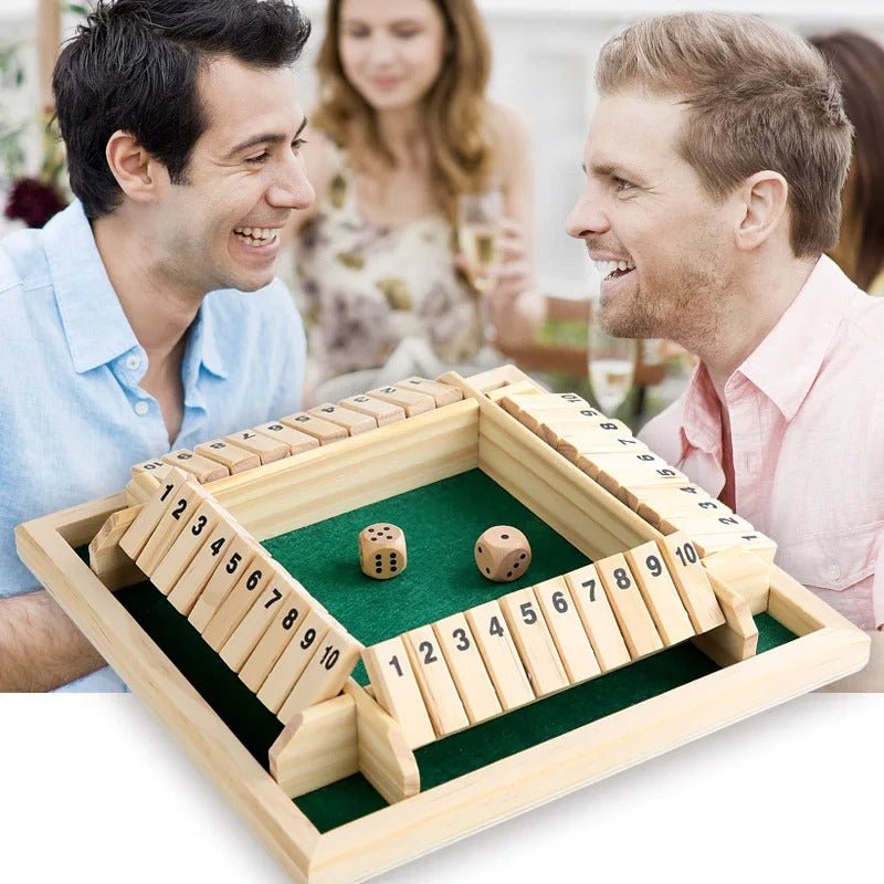 Wooden Four Player Board Game Deluxe Four Sided Table Game Set For Family Party Entertainment - MyLittleTales