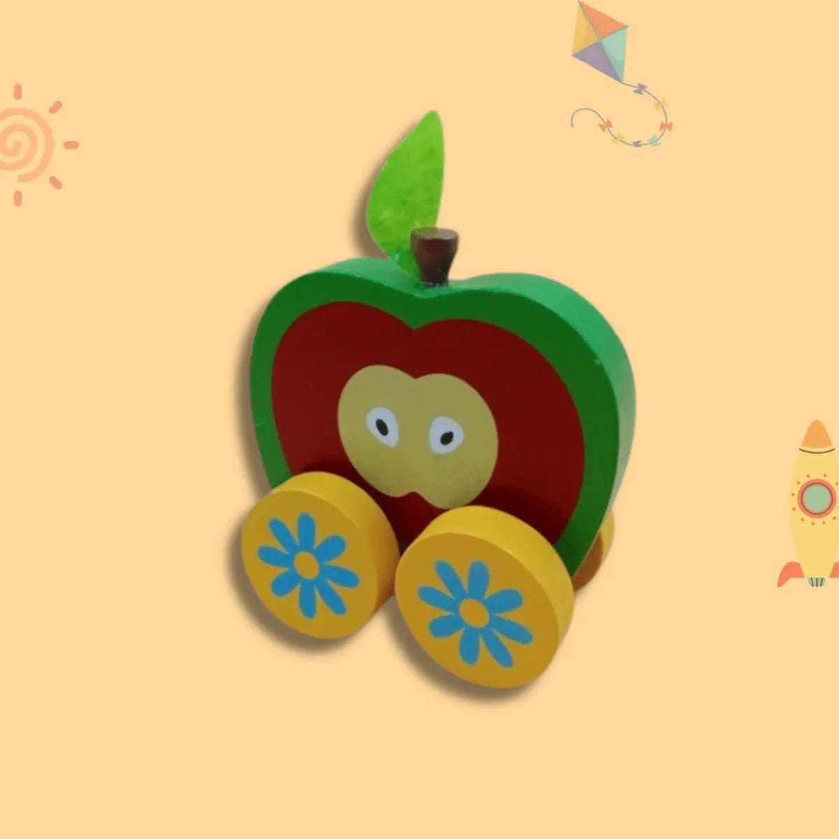 Wooden Fruits Cart - 1 pc - MyLittleTales