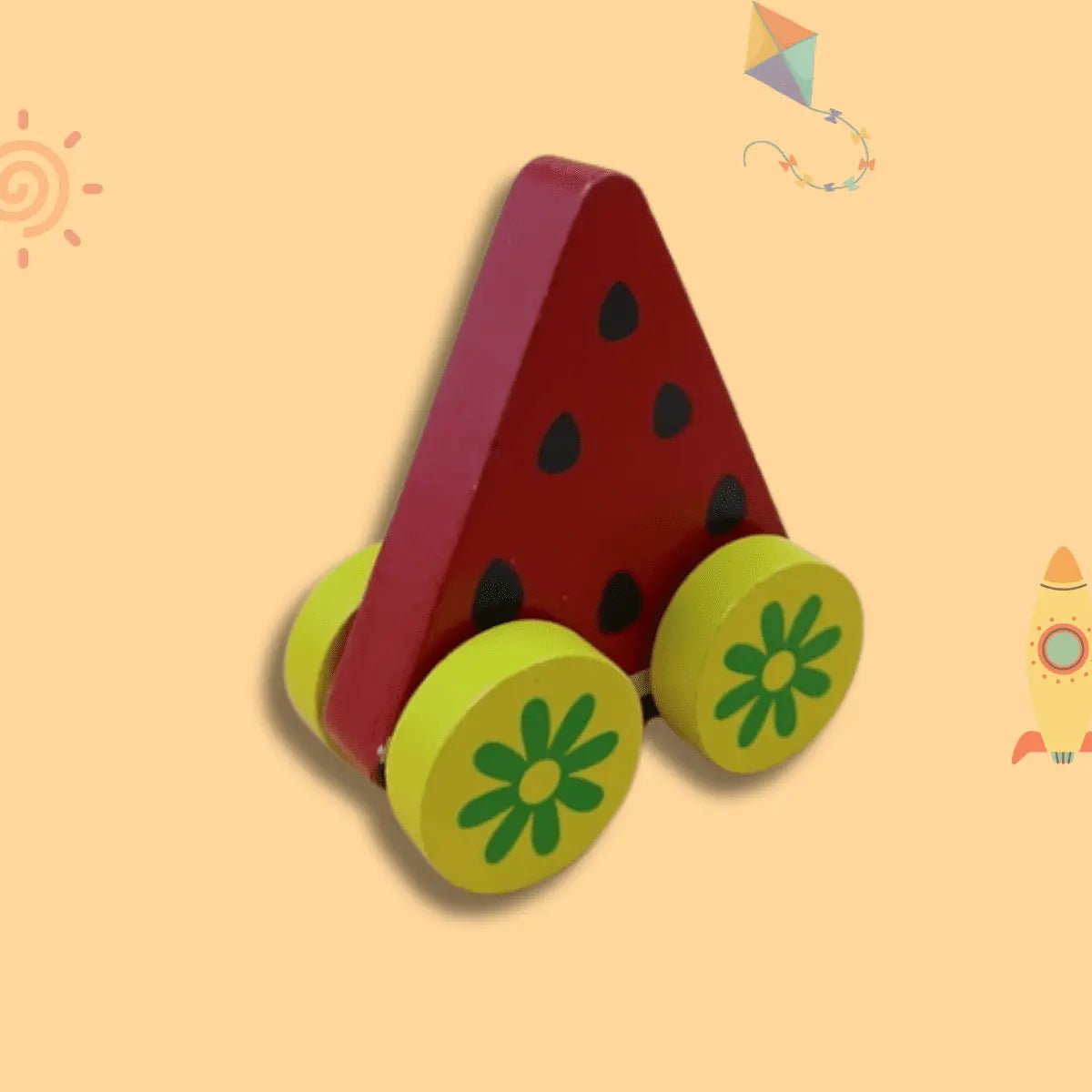 Wooden Fruits Cart - 1 pc - MyLittleTales