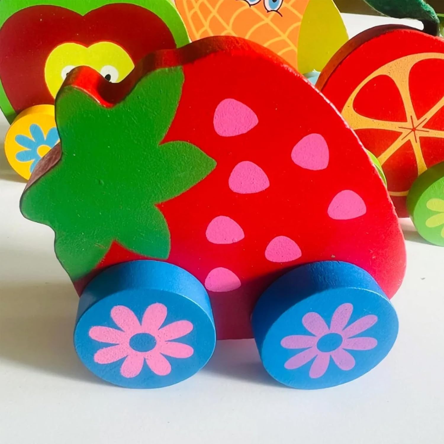 Wooden Fruits Cart - 1 pc - MyLittleTales