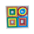 Wooden Geometric Block Puzzle 1 Set Random Design - MyLittleTales