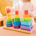 Wooden Geometric Stacker (Melissa and Doug) - MyLittleTales