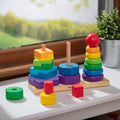 Wooden Geometric Stacker (Melissa and Doug) - MyLittleTales