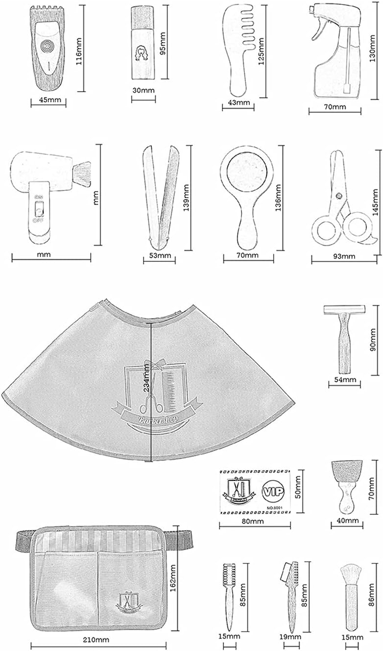 Wooden Hair dresser set Gifts for Girls Princess - MyLittleTales