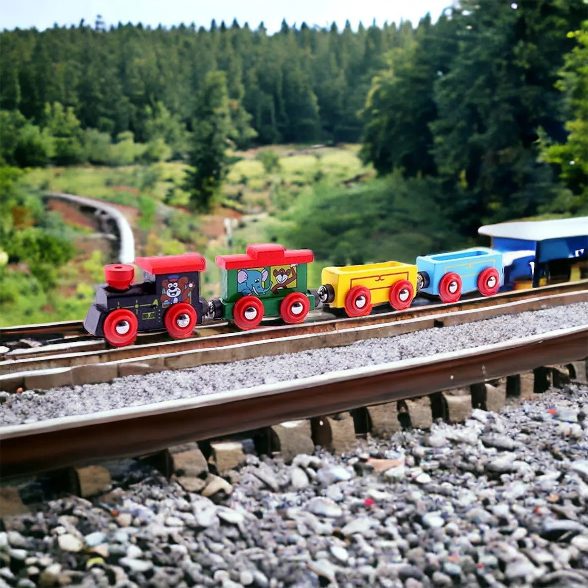Wooden Magnet Train Set - Magnetic Train Toy - MyLittleTales