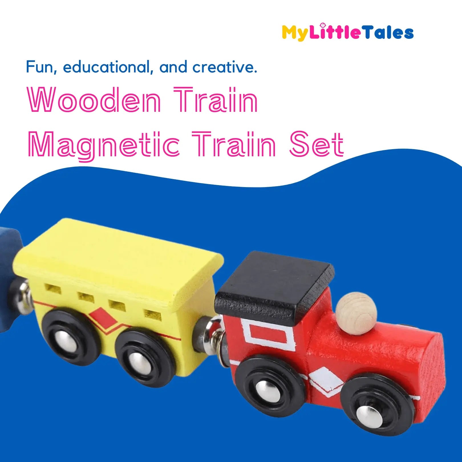 Wooden Magnet Train Set - Magnetic Train Toy - MyLittleTales