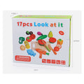 Wooden Magnetic Cutting Fruit & Vegetable Pretend Play Kitchen and Early Education - MyLittleTales