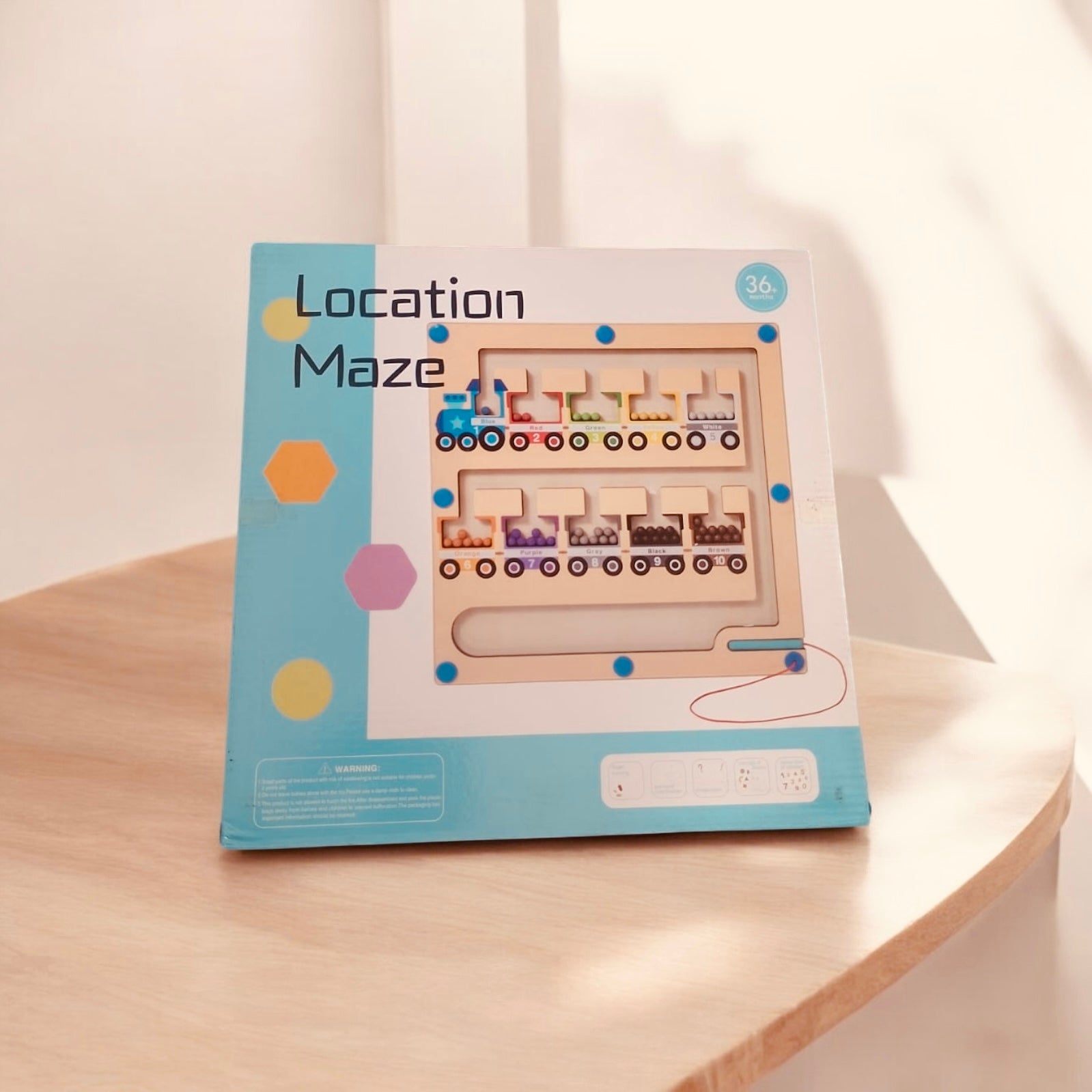 Wooden Maze Board Magnetic Location Maze - MyLittleTales