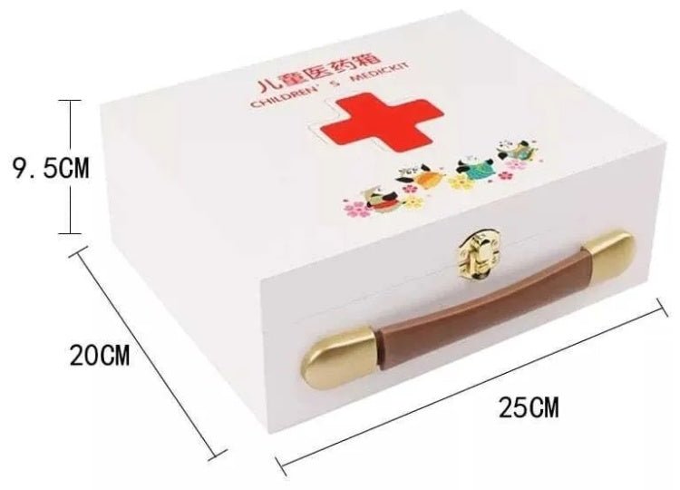 Wooden Medicine Cabinet First Aid Kit - MyLittleTales
